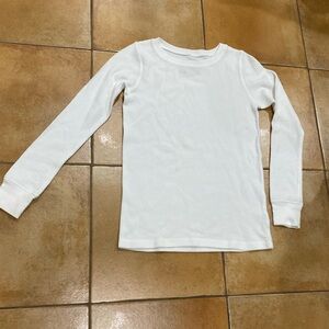 J. Crew Crewcuts Everyday white long sleeve thermal shirt Child size 12